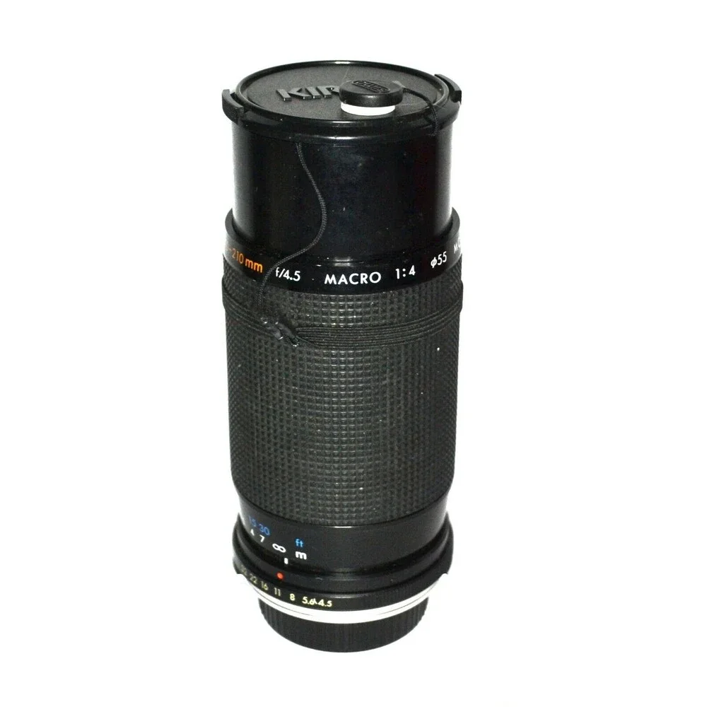 Vintage Kiron 70-210mm Zoom Lens With Macro Olympus Mount Non Auto Cameras